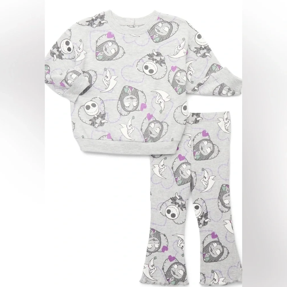 NWT Disney Baby Nightmare Before Christmas 2 Piece Outfit Set‎ 0-3M